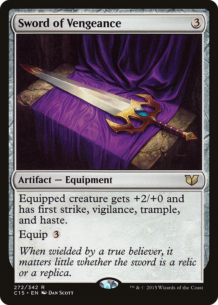 {R} Sword of Vengeance [Commander 2015][C15 272] - Misty Mountain Games