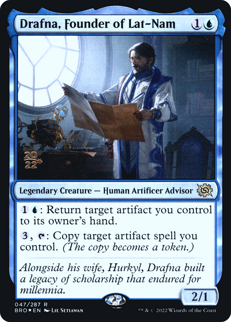 {R} Drafna, Founder of Lat-Nam [The Brothers' War: Prerelease Promos][PR BRO 047]