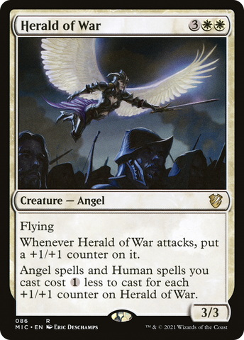 {R} Herald of War [Innistrad: Midnight Hunt Commander][MIC 086]