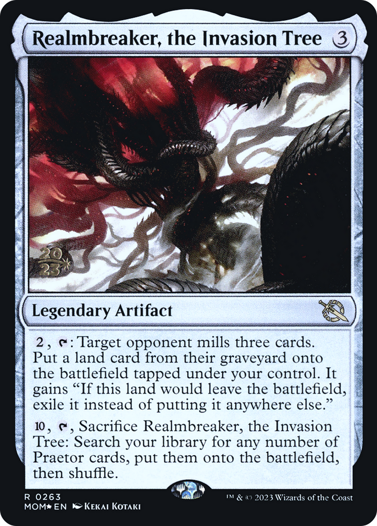 {R} Realmbreaker, the Invasion Tree [March of the Machine Prerelease Promos][PR MOM 263]