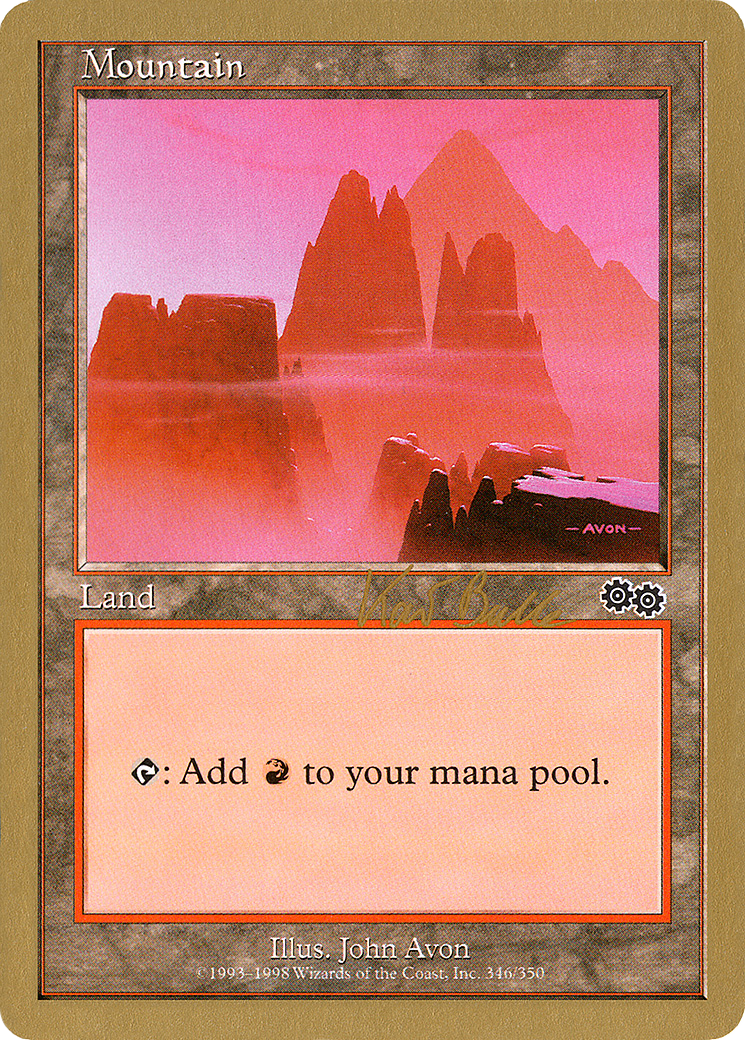 {B}[GB WC99 KB346] Mountain (kb346) (Kai Budde) [World Championship Decks 1999]