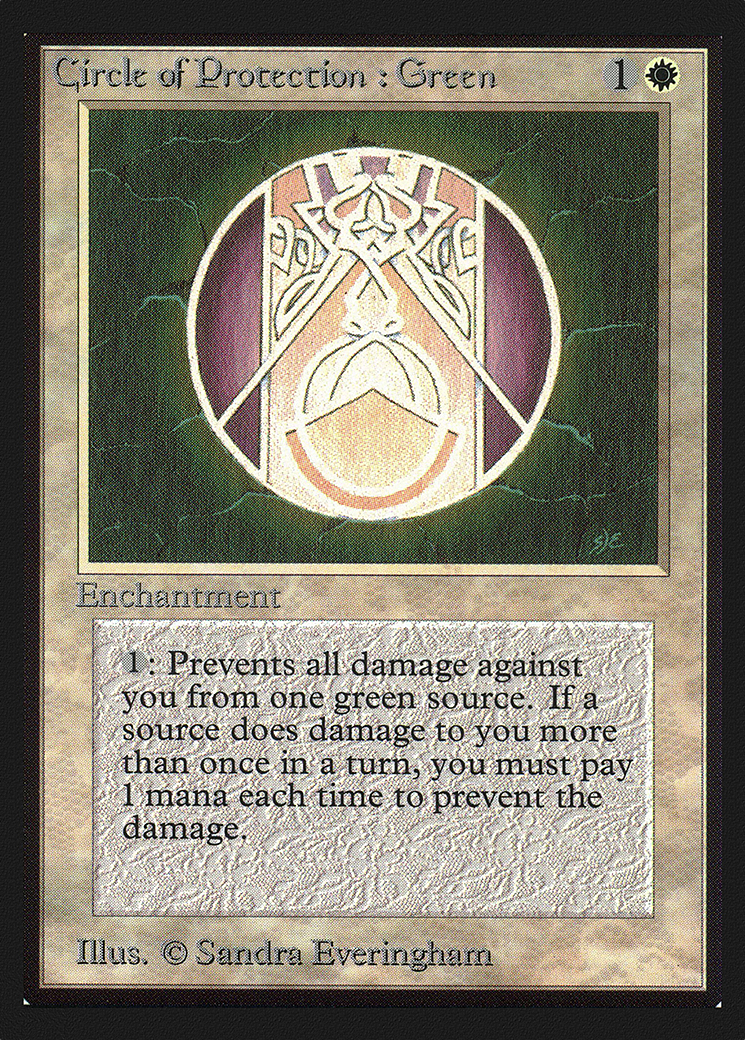 {C} Circle of Protection: Green [International CollectorsÃ¢Â€Â™ Edition][GB CEI 012]