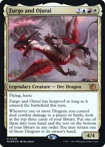 {R} Zurgo and Ojutai [March of the Machine Prerelease Promos][PR MOM 258]