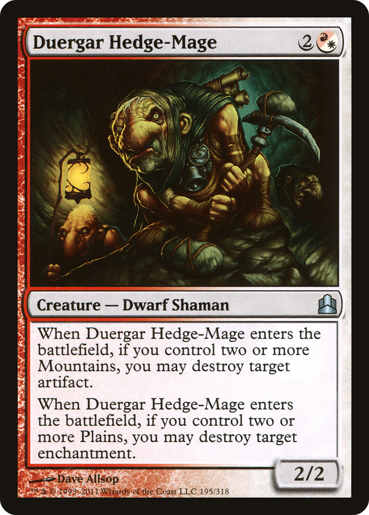 {C} Duergar Hedge-Mage [Commander 2011][CMD 195]