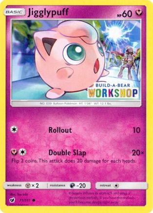 [PKM-R] Jigglypuff (71/111) (Build A Bear Workshop Exclusive) [Sun & Moon: Crimson Invasion]