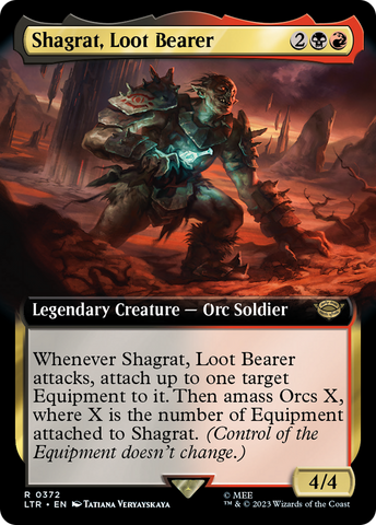 {R} Shagrat, Loot Bearer (Extended Art) [The Lord of the Rings: Tales of Middle-Earth][LTR 372]
