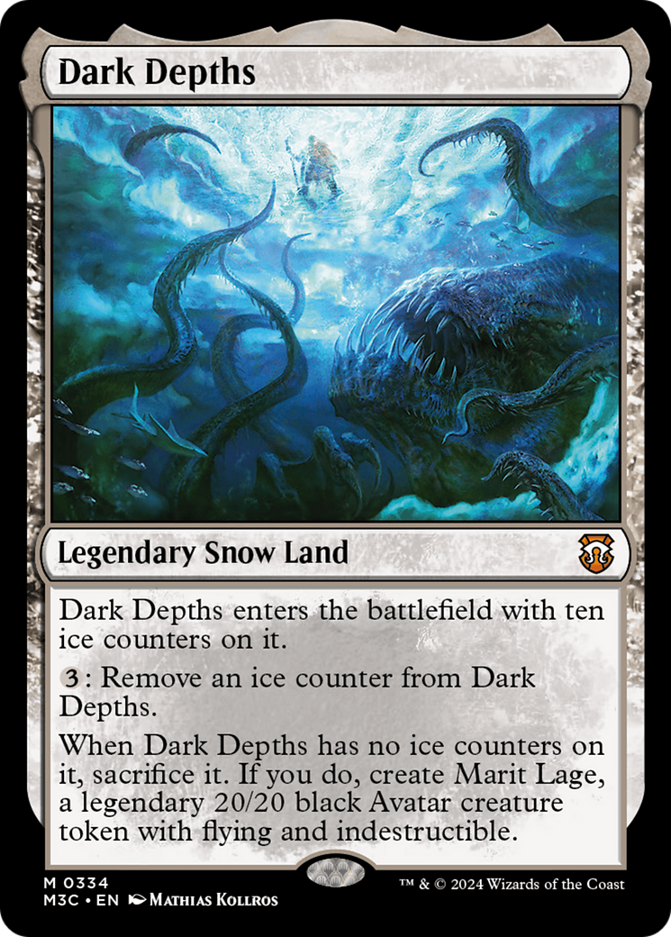{R} Dark Depths (Ripple Foil) [Modern Horizons 3 Commander][RPF M3C 334]