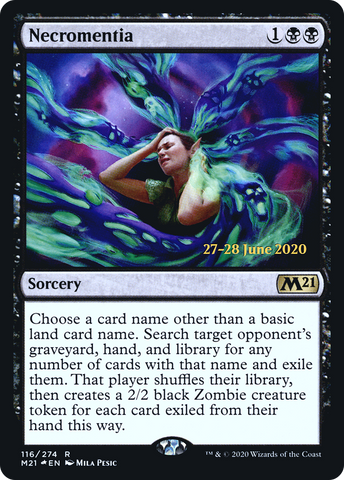 {R} Necromentia [Core Set 2021 Prerelease Promos][PR M21 116]