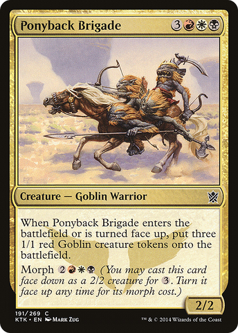{C} Ponyback Brigade [Khans of Tarkir][KTK 191]