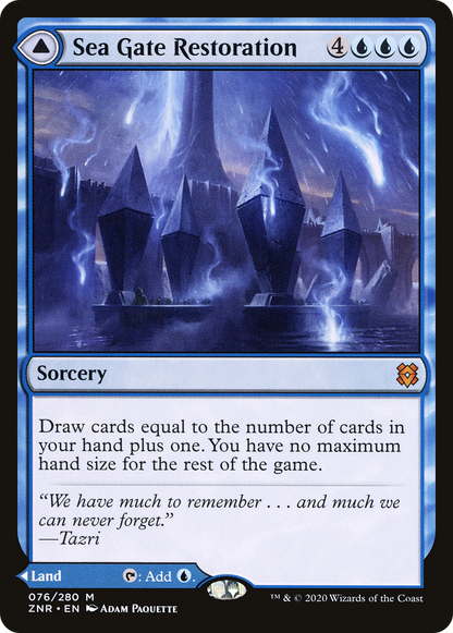 {R} Sea Gate Restoration // Sea Gate, Reborn [Zendikar Rising][ZNR 076]