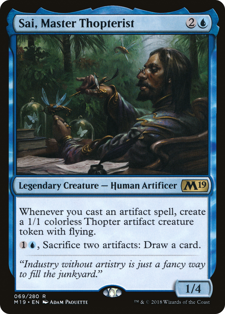 {R} Sai, Master Thopterist [Core Set 2019][M19 069]