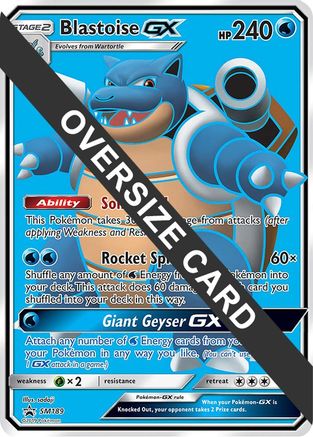 [JUM PKM-R] Blastoise GX (SM189) (Jumbo Card) [Sun & Moon: Black Star Promos]