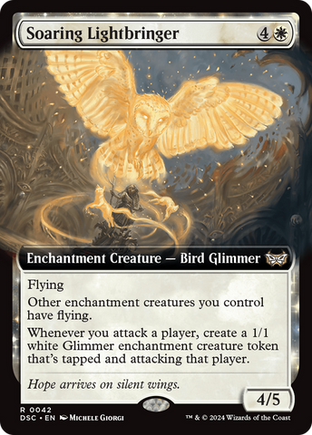 {R} Soaring Lightbringer (Extended Art) [Duskmourn: House of Horror Commander][DSC 042]