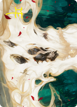 {A} By Invitation Only Art Card (Gold-Stamped Signature) [Innistrad: Crimson Vow Art Series][GS AVOW 007]