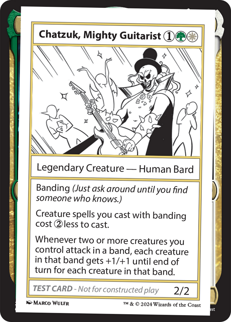 {C} Chatzuk, Mighty Guitarist [Mystery Booster 2 Playtest Cards][MB2 PLAYTEST]