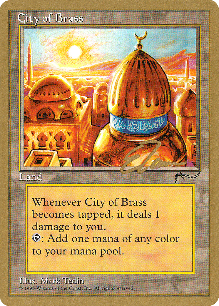 {R} City of Brass (Eric Tam) [Pro Tour Collector Set][GB PTC ET112]