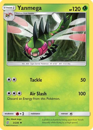 [PKM] Yanmega (3/236) [Sun & Moon: Unified Minds]