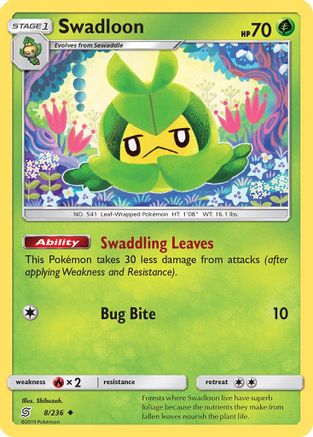 [PKM] Swadloon (8/236) [Sun & Moon: Unified Minds]