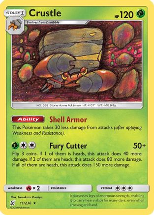 [PKM] Crustle (11/236) [Sun & Moon: Unified Minds]