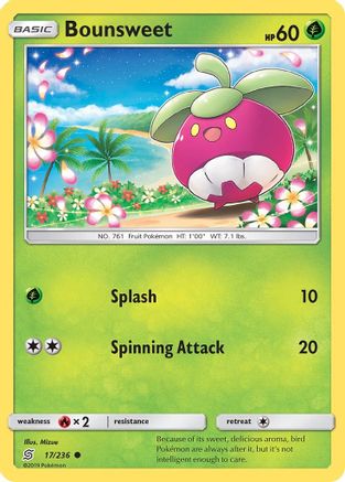 [PKM] Bounsweet (17/236) [Sun & Moon: Unified Minds]