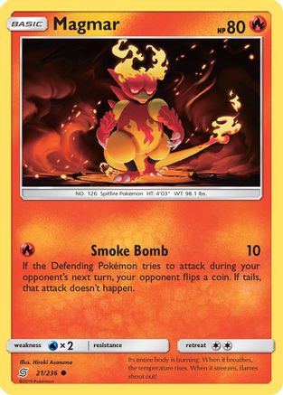 [PKM] Magmar (21/236) [Sun & Moon: Unified Minds]