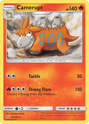 [PKM] Camerupt (24/236) [Sun & Moon: Unified Minds]