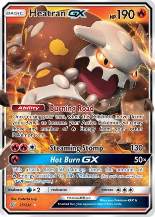 [PKM] Heatran GX (25/236) [Sun & Moon: Unified Minds]