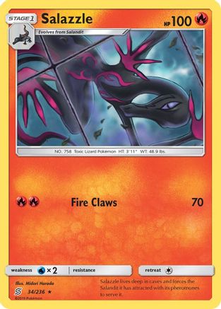 [PKM] Salazzle (34/236) [Sun & Moon: Unified Minds]