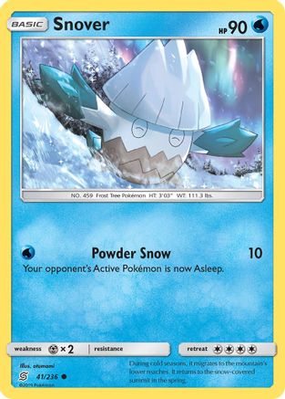 [PKM] Snover (41/236) [Sun & Moon: Unified Minds]