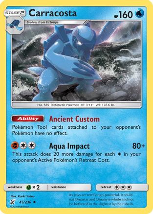 [PKM] Carracosta (45/236) [Sun & Moon: Unified Minds]