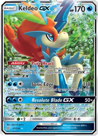[PKM] Keldeo GX (47/236) [Sun & Moon: Unified Minds]