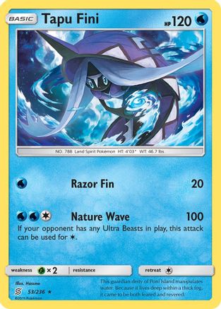 [PKM] Tapu Fini (53/236) [Sun & Moon: Unified Minds]
