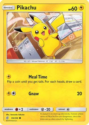 [PKM-C] Pikachu (55/236) [Sun & Moon: Unified Minds]