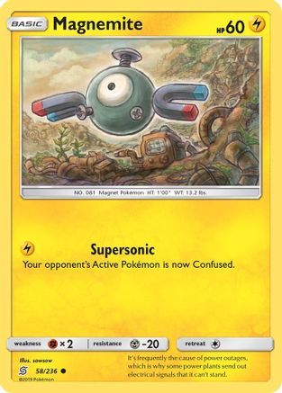 [PKM] Magnemite (58/236) [Sun & Moon: Unified Minds]
