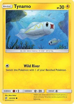 [PKM] Tynamo (63/236) [Sun & Moon: Unified Minds]