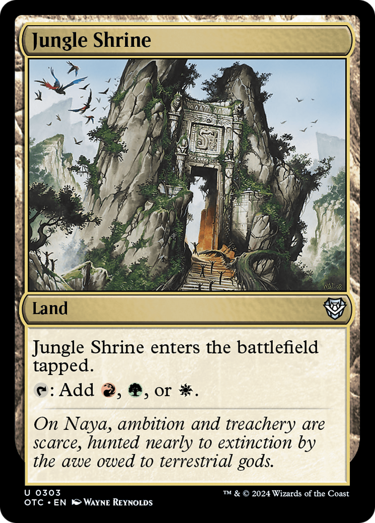 {C} Jungle Shrine [Outlaws of Thunder Junction Commander][OTC 303]