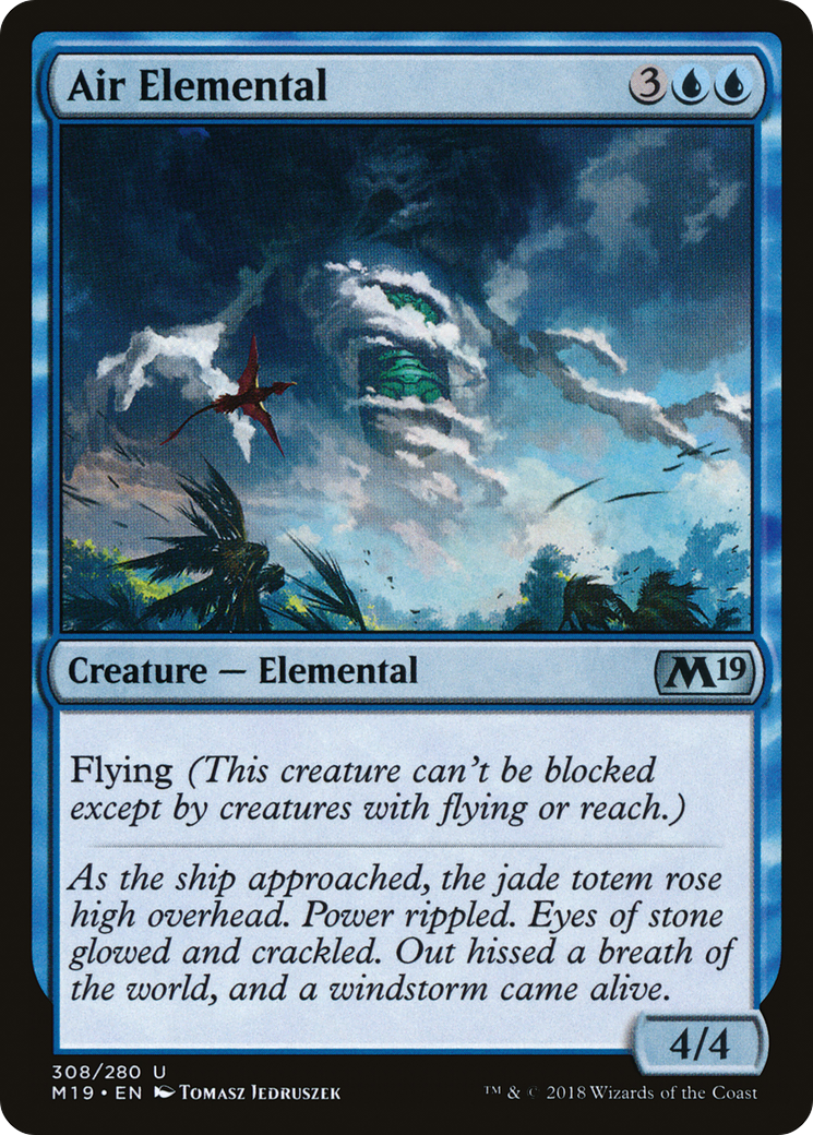{C} Air Elemental [Core Set 2019][M19 308]