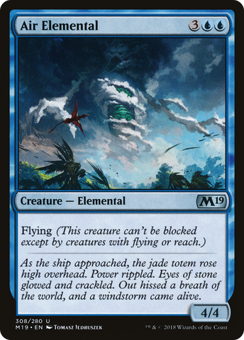 {C} Air Elemental [Core Set 2019][M19 308]