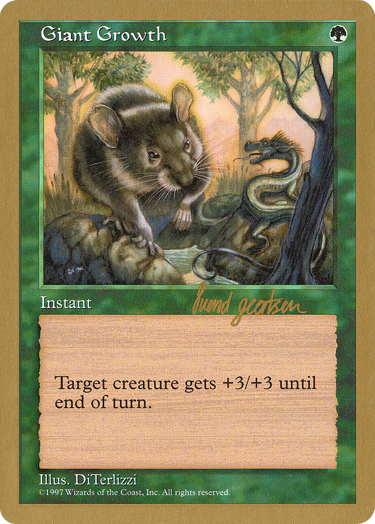 {C} Giant Growth (Svend Geertsen) [World Championship Decks 1997][GB WC97 SG299]
