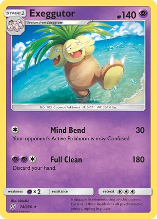 [PKM] Exeggutor (74/236) [Sun & Moon: Unified Minds]