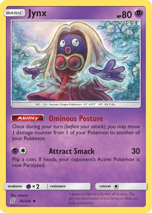 [PKM-C] Jynx (76/236) [Sun & Moon: Unified Minds]
