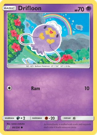 [PKM-C] Drifloon (80/236) [Sun & Moon: Unified Minds]