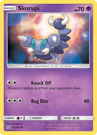 [PKM] Skorupi (82/236) [Sun & Moon: Unified Minds]