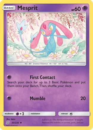 [PKM-C] Mesprit (84/236) [Sun & Moon: Unified Minds]