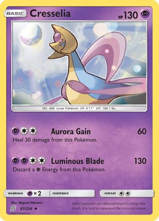 [PKM] Cresselia (87/236) [Sun & Moon: Unified Minds]