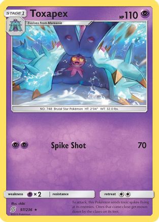 [PKM] Toxapex (97/236) [Sun & Moon: Unified Minds]