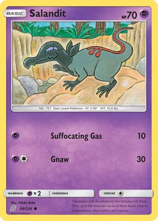 [PKM] Salandit (98/236) [Sun & Moon: Unified Minds]