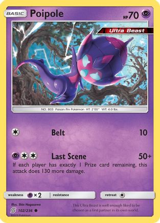 [PKM] Poipole (102/236) [Sun & Moon: Unified Minds]
