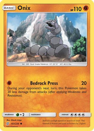 [PKM] Onix (103/236) [Sun & Moon: Unified Minds]