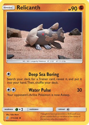 [PKM] Relicanth (111/236) [Sun & Moon: Unified Minds]